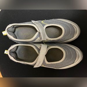 Vionic | 9 Mary Jane Flats Action Sunset Gray Silver Sporty Sneakers Com…